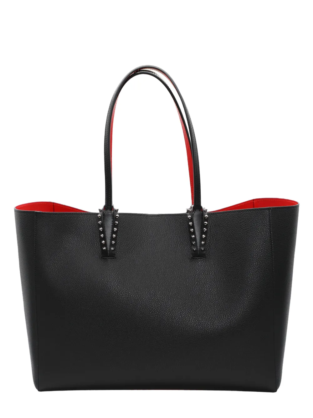 Christian Louboutin Cabata Soft Large Calf Empire Tote Bag in Black/Gun Metal | In-Store Only