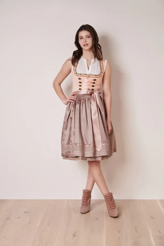 Krüger Mini Dirndl 2pcs. 50cm "Leonita" Pink