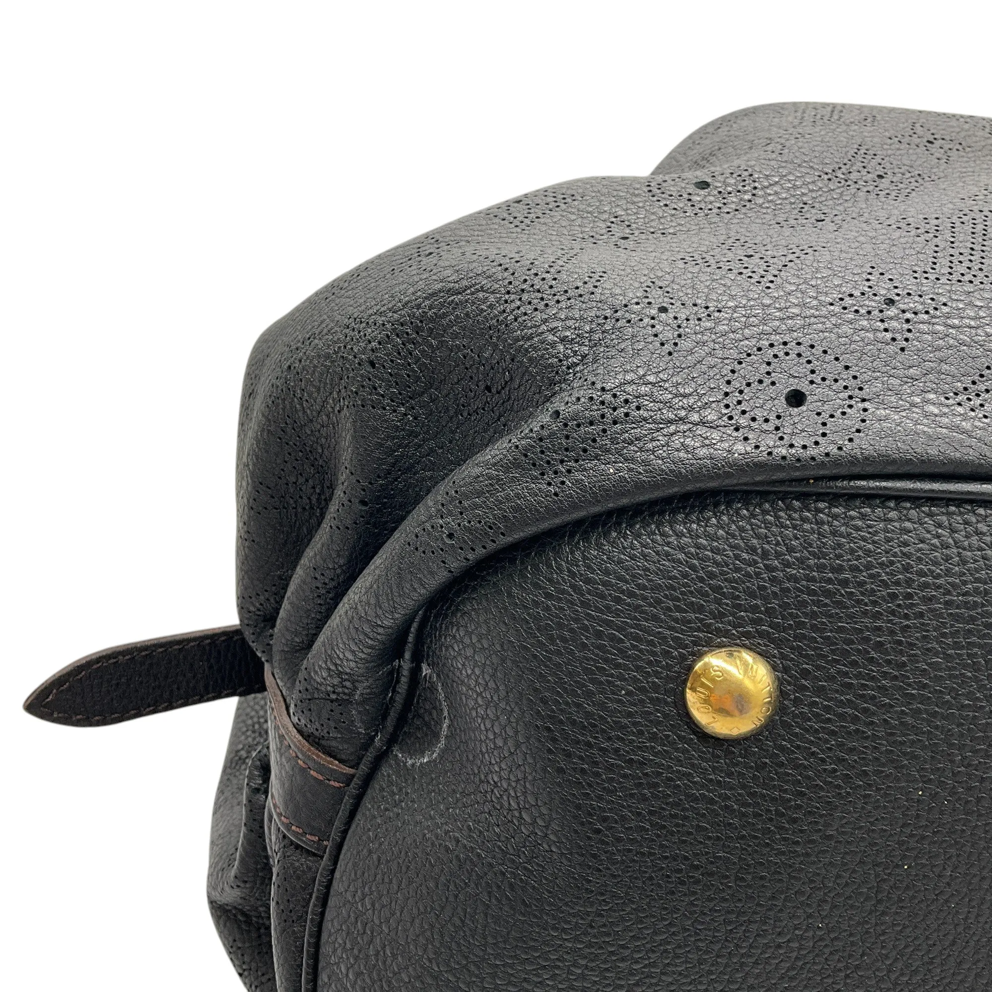 Louis Vuitton Black Monogram Mahina Leather XL Bag