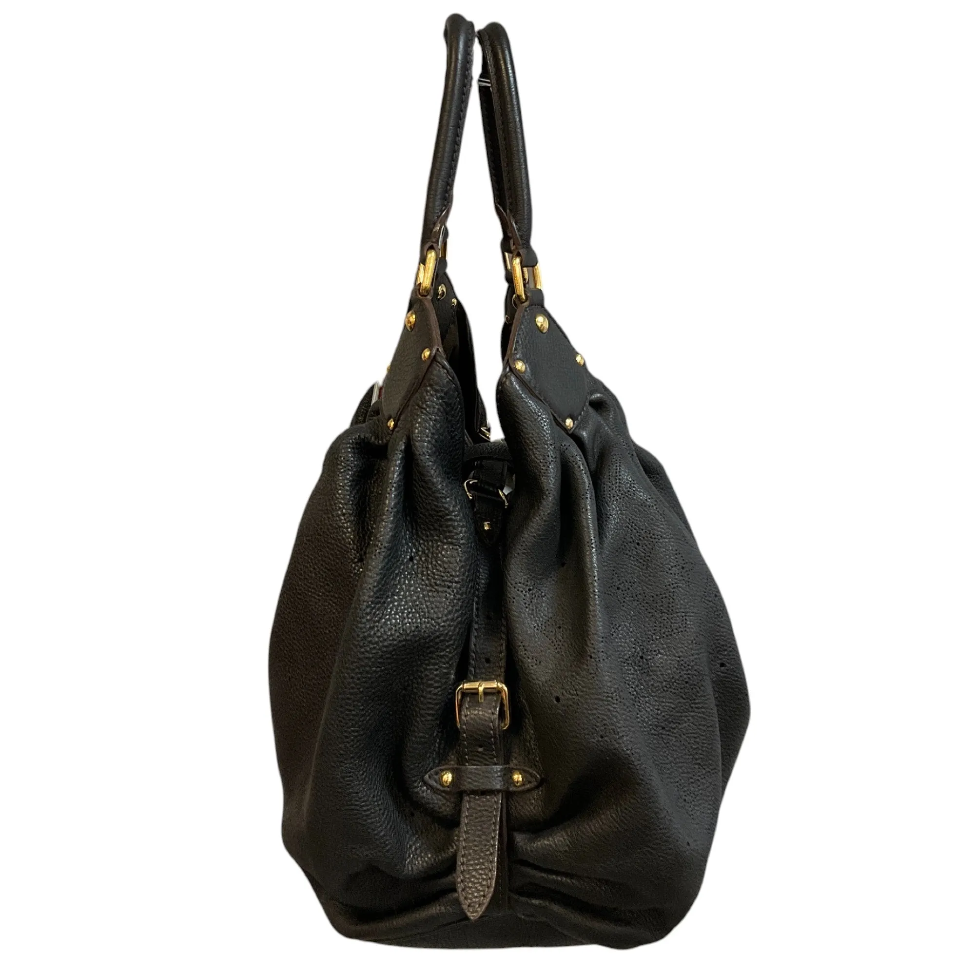 Louis Vuitton Black Monogram Mahina Leather XL Bag