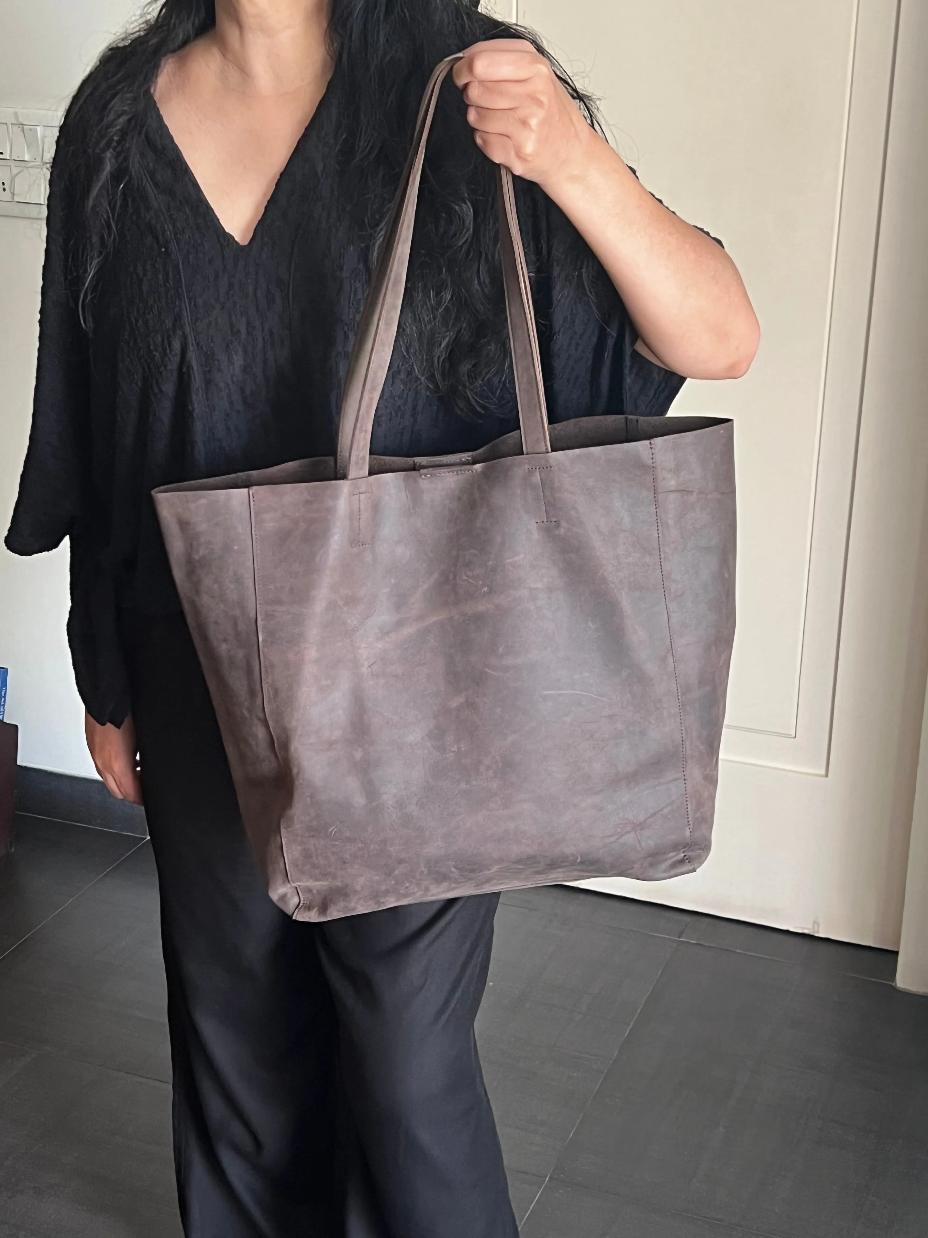 Vintage Soft Tote Leather Bag